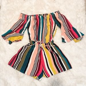 Express Striped Romper